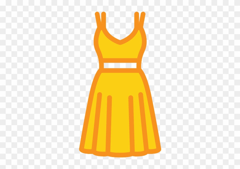 Dress Icon Png - Yellow Dress Icon Png Clipart