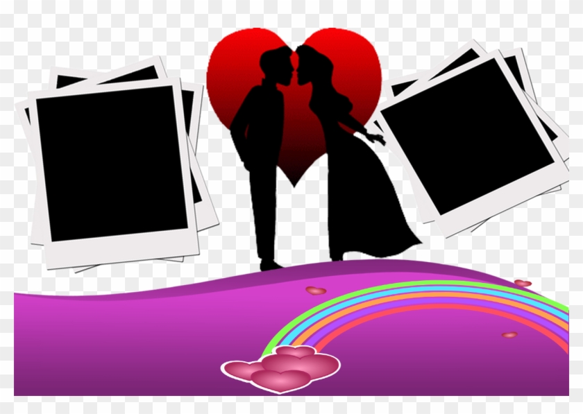Molduras Para Fotos Namorados Gratis Photoshop Online - Love Clipart