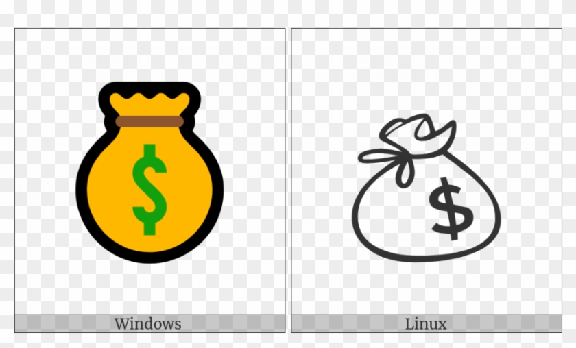 Money Bag On Various Operating Systems - Crest Clipart #3830272