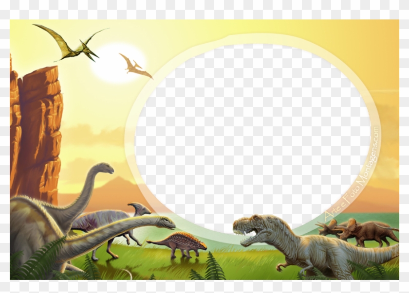Molduras Para Fotos Gratisdinossauros - Etiqueta Escolar Dinossauro Para Imprimir Clipart