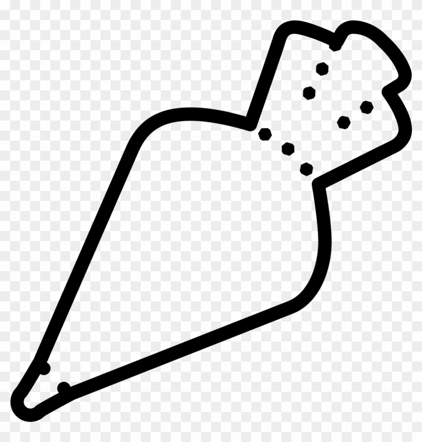 Pastry Bag Icon - Cartoon Piping Bag Transparent Clipart #3830319