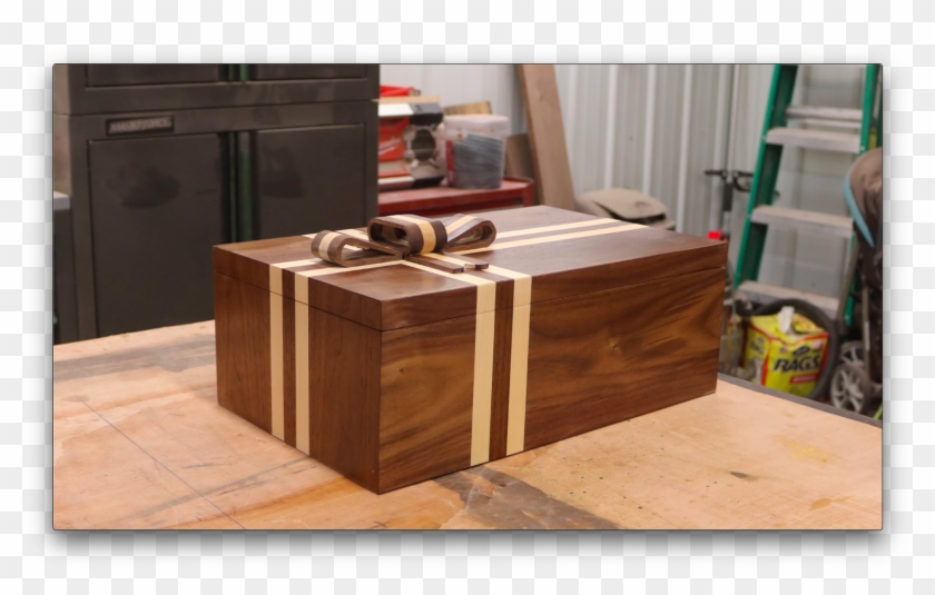 I Made A Wooden Box That Looks Like A Christmas Present - Table Clipart #3830763
