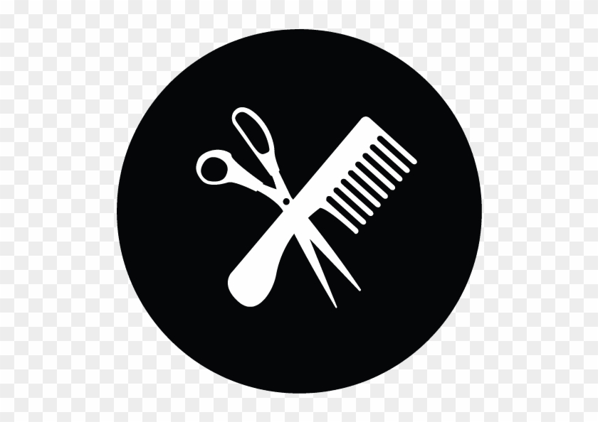 Hair Salon Haircuts Icon - Emblem Clipart #3831028