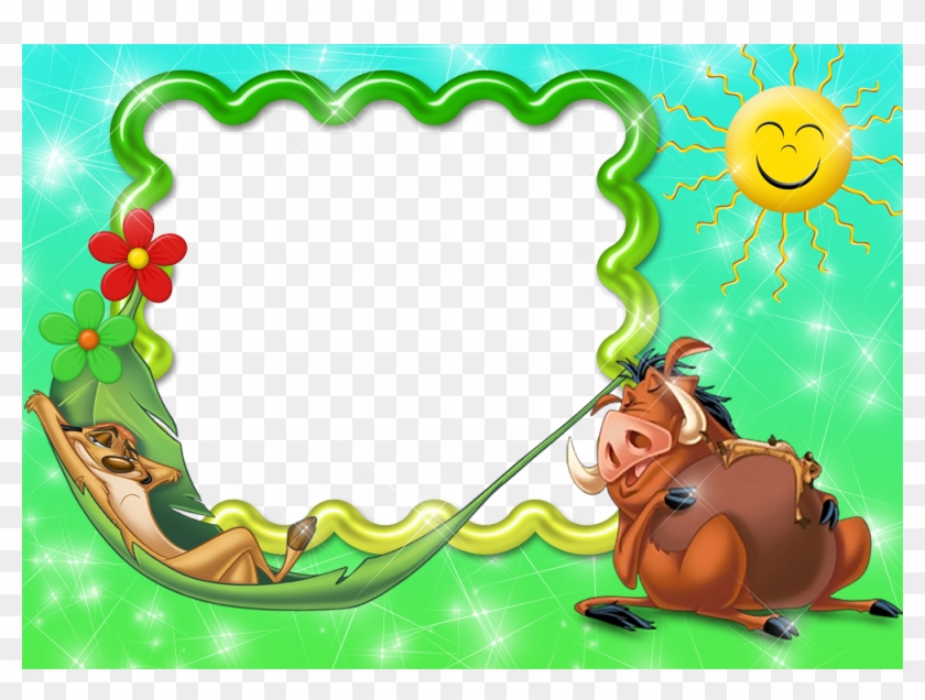 Pumba And Timon Transparen Kids Png Photo Frame - Pumba Clipart