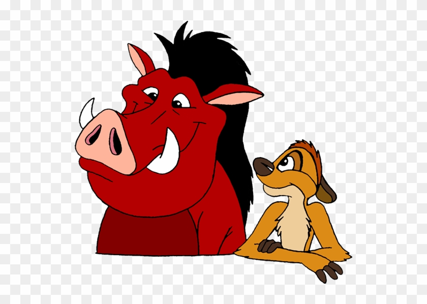 Timon Looking At Pumbaa - Lion King Timon And Pumbaa Clipart - Png Download