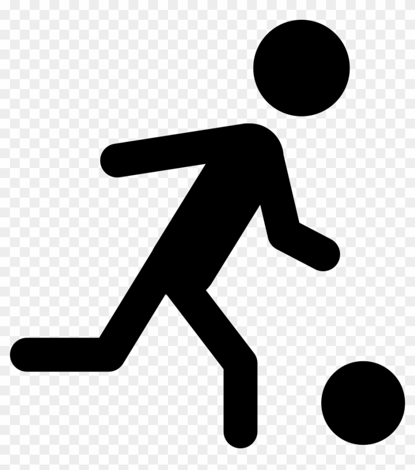 Soccer Player Running Behind The Ball Comments - Detras De La Pelota Clipart