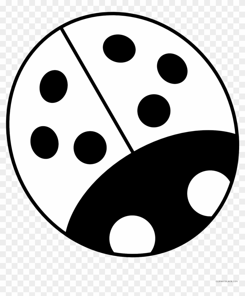 Five Clipart Ladybug - Ladybug Black And White Clip Art - Png Download #3832036