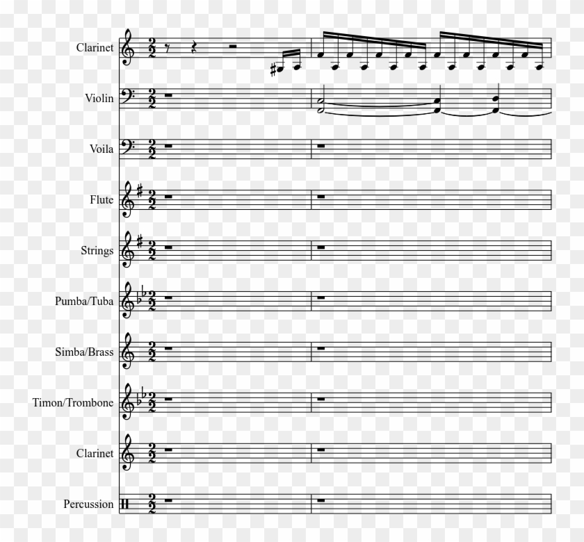 Sheet Music 1 Of 42 Pages - Sheet Music Clipart