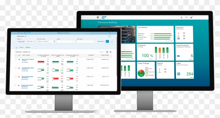 Image Of Sap Commercial Project Management And Sap - Building Management Software Clipart