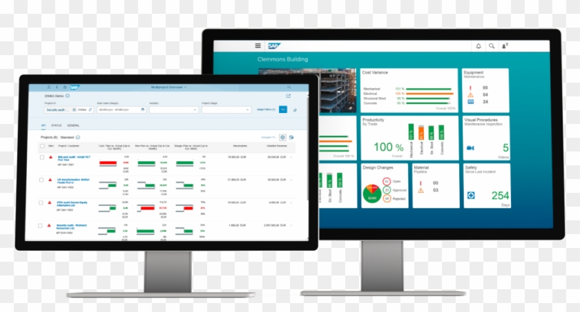 Image Of Sap Commercial Project Management And Sap - Building Management Software Clipart #3832154