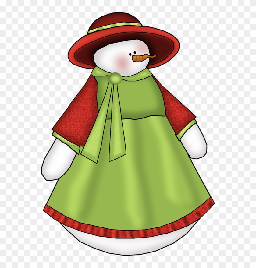 Gifs Tubes De Natal - Snowwoman Clip Art - Png Download #3832867