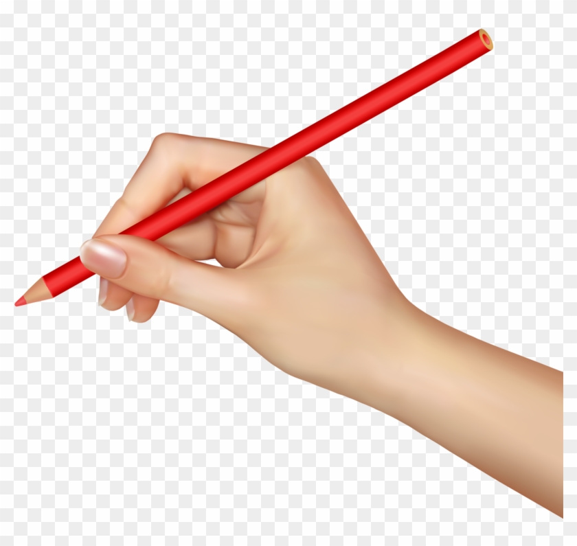 Download Free Png In - Hand Holding A Pencil Png Clipart