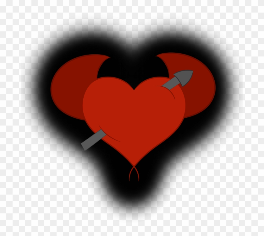 Dark Heart Cutie Mark - Illustration Clipart