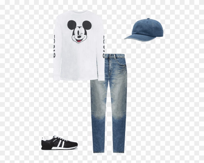 Levi's® X Disney Mickey Mouse Long Sleeve Gr - Pajamas Clipart