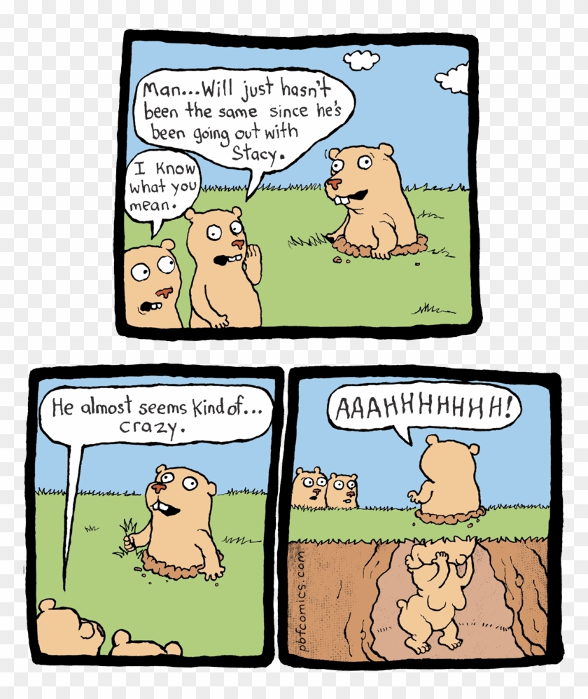 Pbf036-gopher Girlfriend - Comic Strip About Critical Thinking Clipart