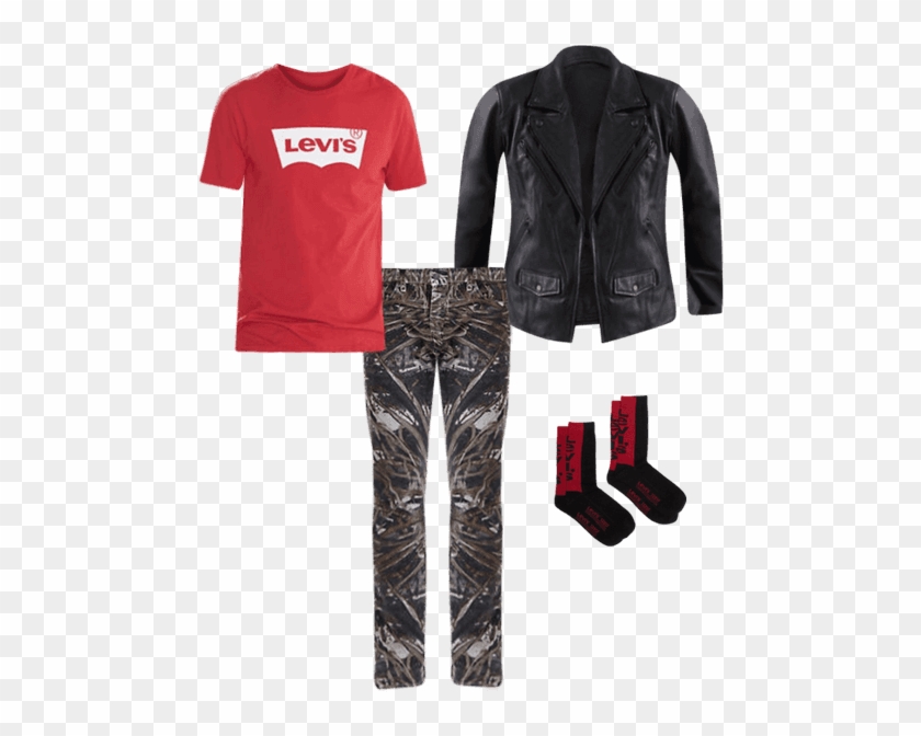 Leather Moto Jacket - Pajamas Clipart #3834969