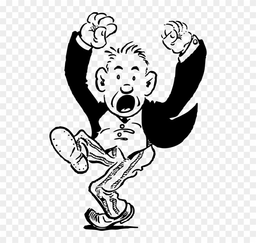 Crazy Clipart Mad - Angry Man Clipart - Png Download
