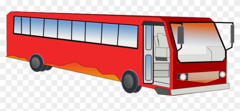 Bus Vector - Different Means Of Transport Clipart #3835190