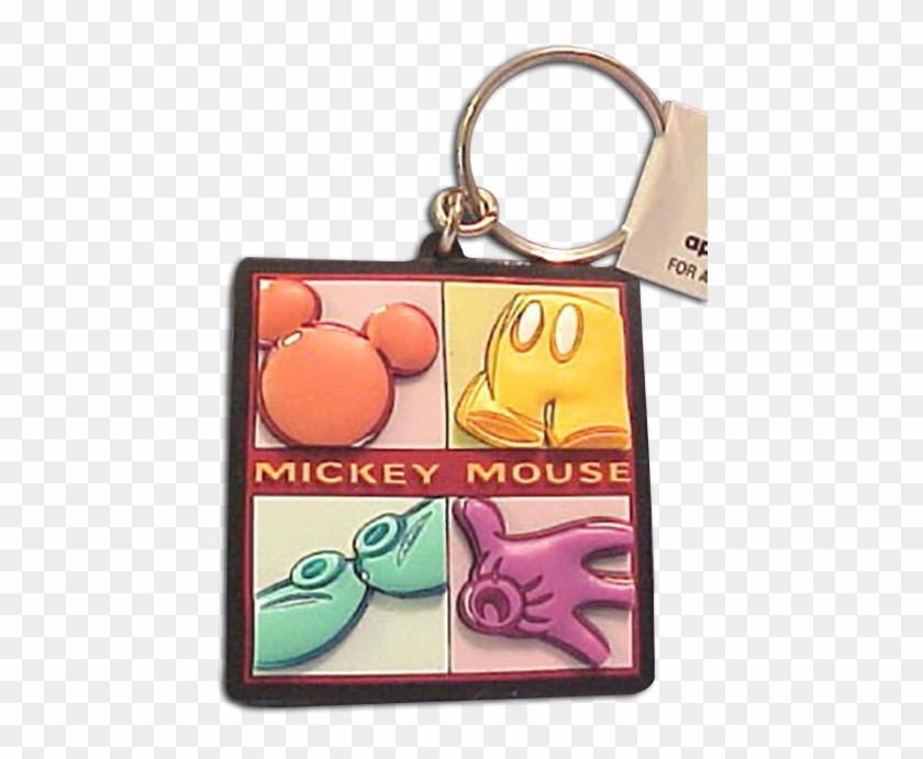Disney's Mickey Mouse Icon Vinyl Key Chain - Mickey Icon Clipart