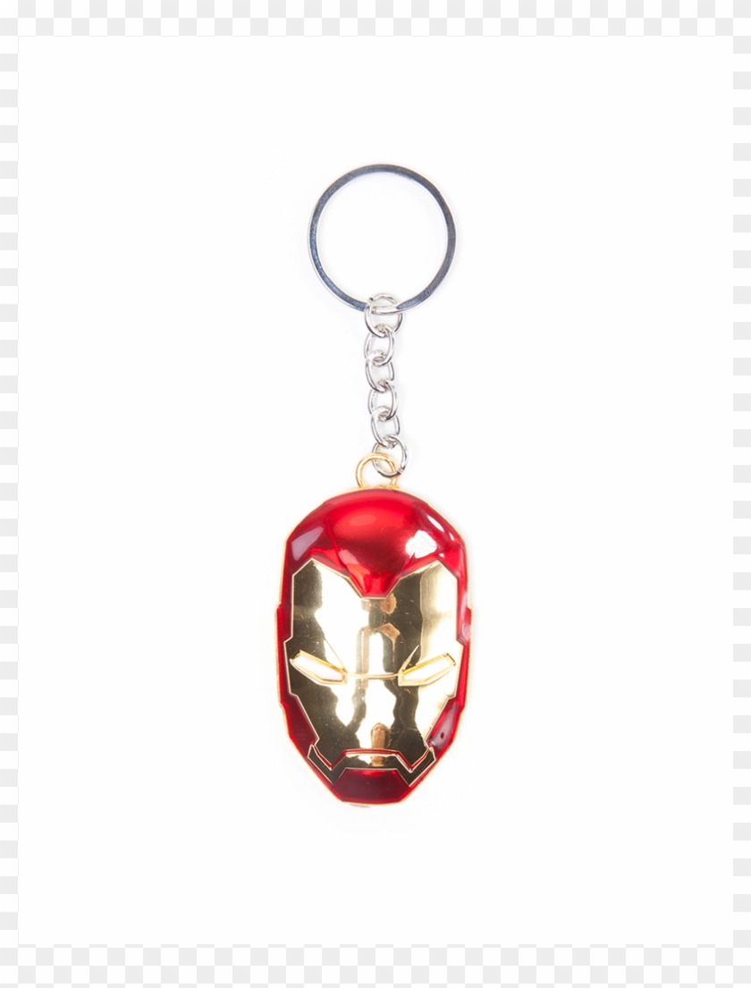 Marvel Iron Man Mask 3d Metal Keychain - Iron Man Clipart #3835948