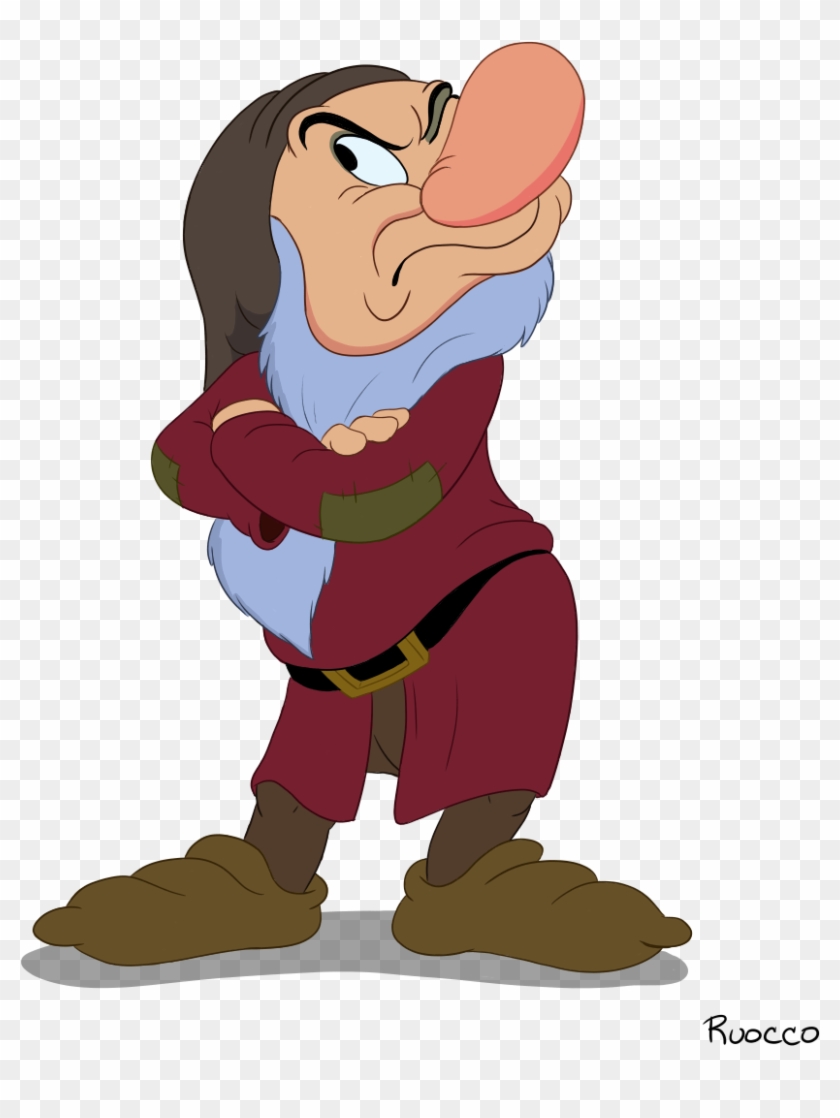 In Snow White - Snow White Disney Grumpy Clipart #3835992
