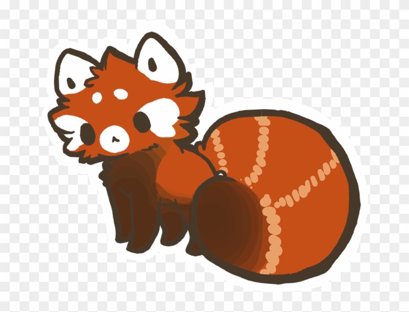 Red Panda Clipart Grumpy - Kawaii Red Panda Drawing - Png Download