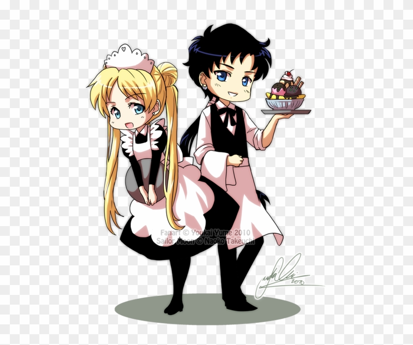 Serena Y Seiya - Chibi Seiya Sailor Moon Clipart