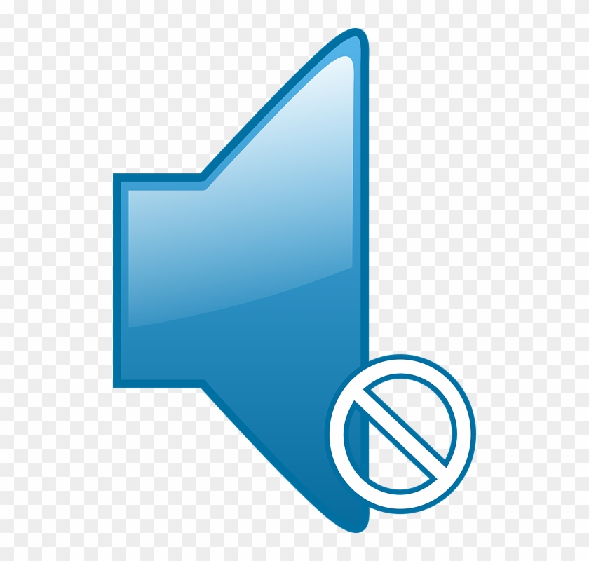 Mute Muted Quiet Silent Sound Speaker Volume - Button Sound On Off Clipart