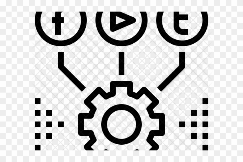 Social Media Icons Clipart Management - Social Media Management Icon - Png Download