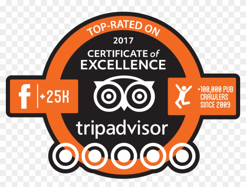 Tripadvisor Facebook Icon - Tripadvisor Excellence 2018 Black And White Logo Png Clipart