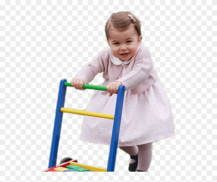 Princess Charlotte With Baby Walker - Play Clipart
