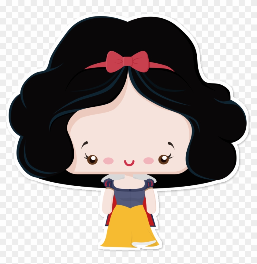 Adesivo Branca De Neve Baby Princess De Mathna - Snow White And The Seven Dwarfs Clipart