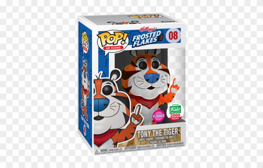 08 Flocked Tony The Tiger - Tony The Tiger Funko Pop Clipart #3837660