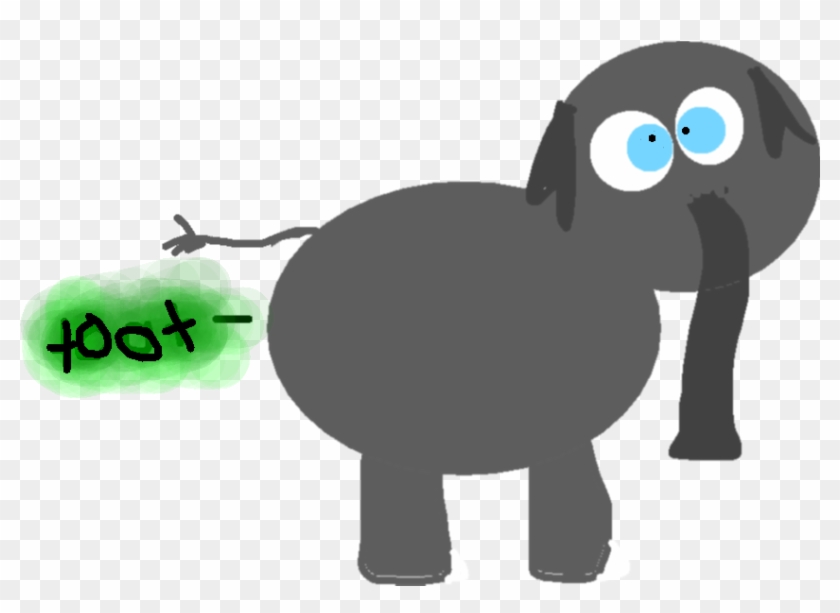 Animals - Elaphant Toot - Cartoon Clipart