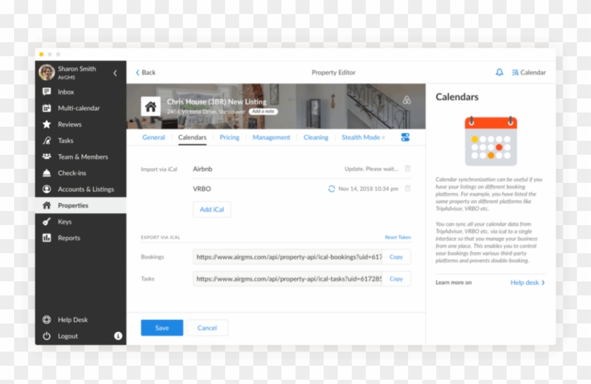 Calendar Export Via Ical - Airbnb Software Clipart #3838137