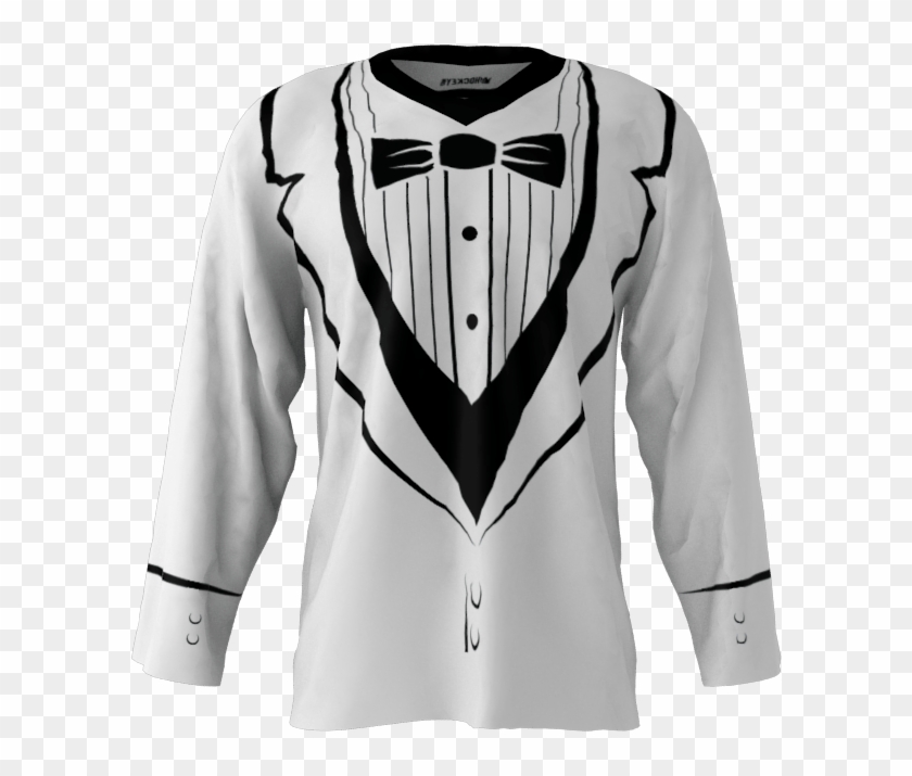 Tuxedo Custom Dye Sublimated Roller Hockey Jersey - Formal Wear Clipart #3838713