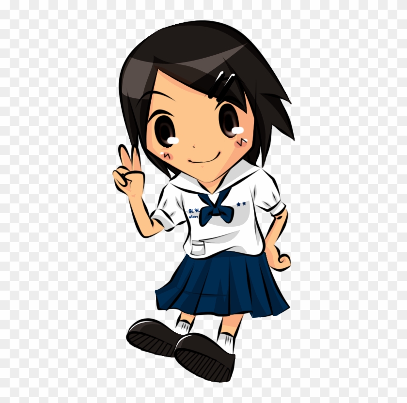 Thai Student Cartoon Png - Student Uniform Cartoon Clipart