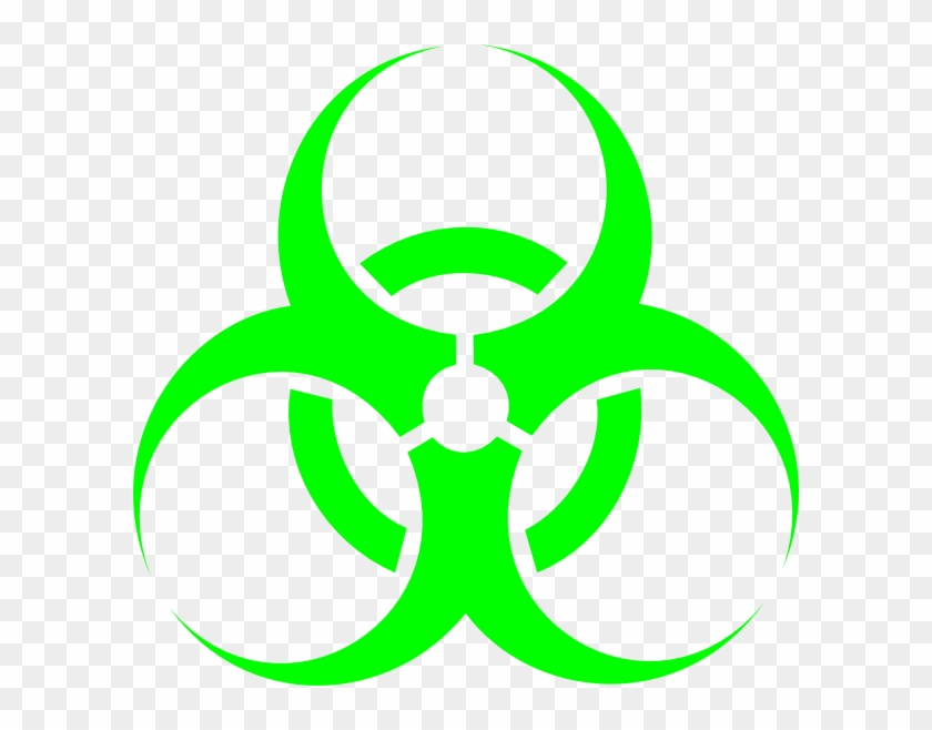 Biological Hazard, Hazard Symbol, Free Vector Files, - Biohazard Symbol Green Png Clipart #3839287
