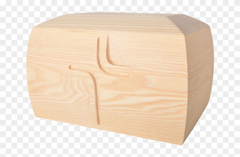 Simply Urn In Ash With Contemplative Cross And Elegant - Plywood Clipart #3839328