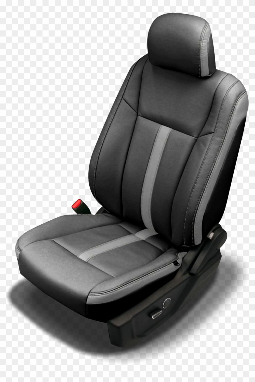 Two Tone Blue Leather Custom Car Upholstery - Car Seat Clipart #3839580