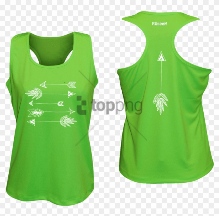 Free Png Neon Green Running Vest Png Image With Transparent - Neon Running Tank Clipart #3840085