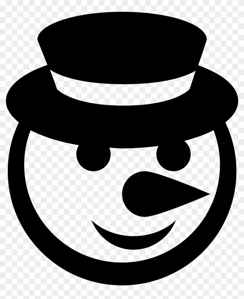 Image Freeuse Snowman Icon Free Download Png And Vector - Christmas Icons Black And White Png Clipart