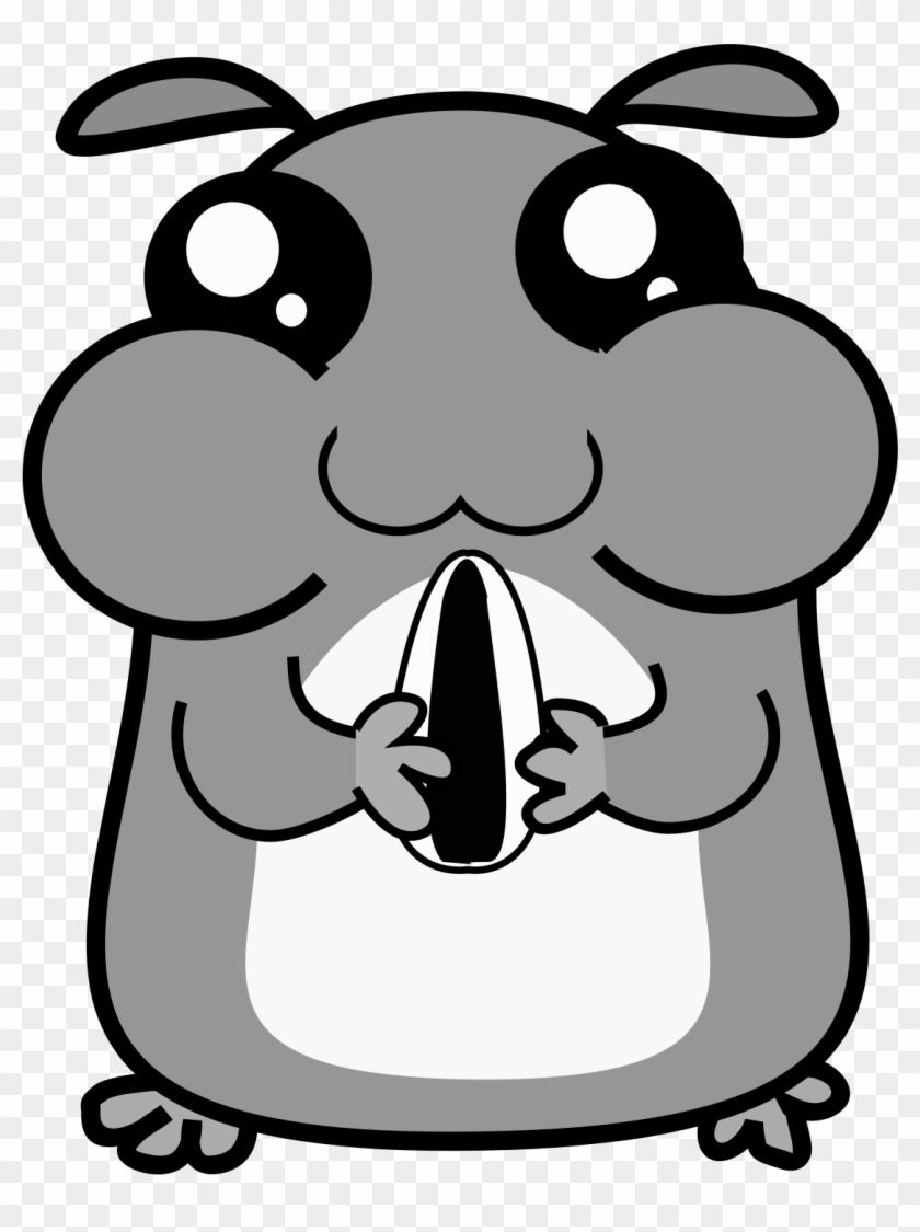 Svg Library Stock Hamster Clipart - Hamster Clipart Black And White - Png Download