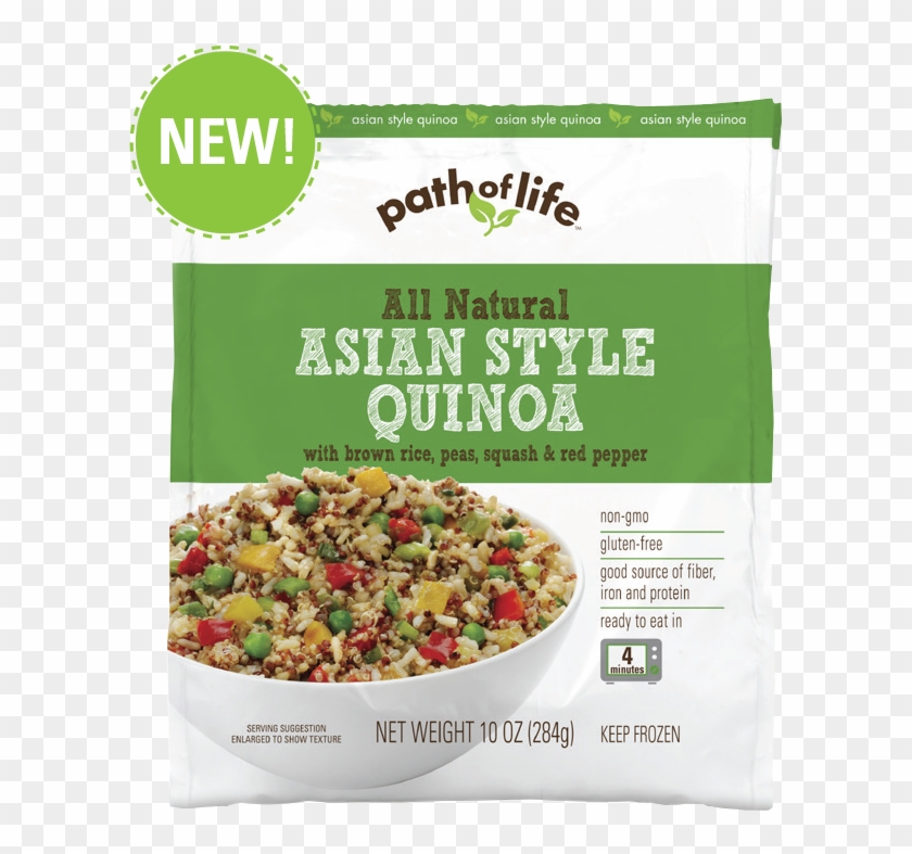 Asian Style Quinoa With Brown Rice, Peas, Squash & - Quinoa Frozen Meals Clipart #3841668