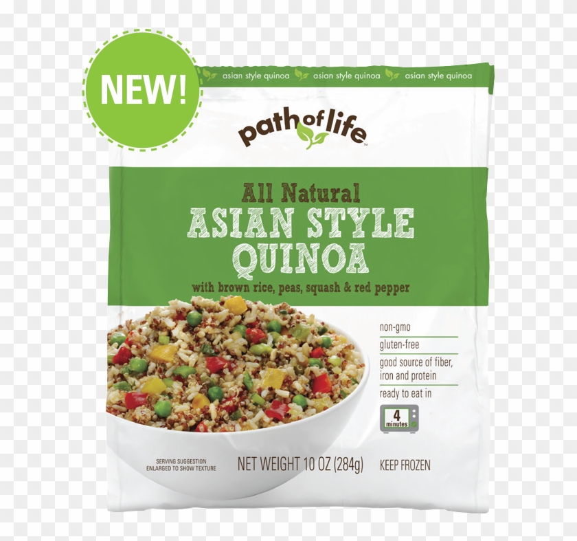 Asian Style Quinoa With Brown Rice, Peas, Squash & - Quinoa Frozen Meals Clipart