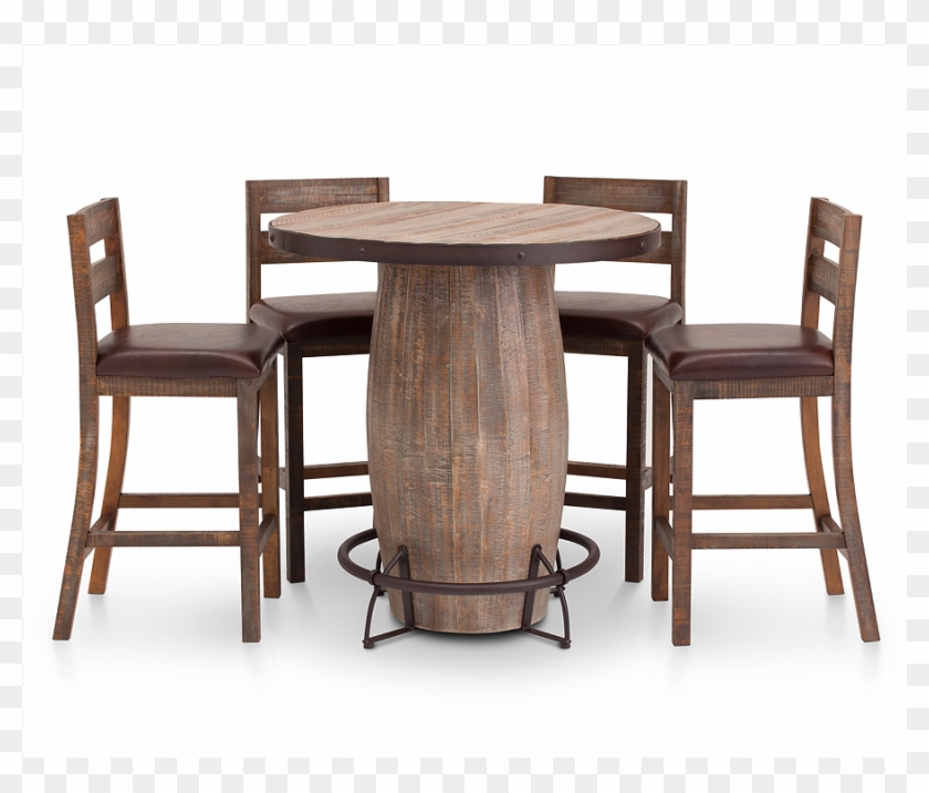 Casa Viejo 5pc Barrel Dining Group Features A Gorgeous, - Chair Clipart