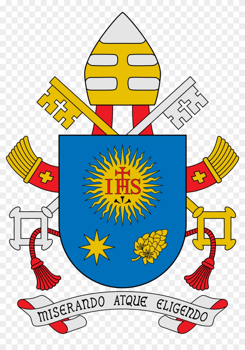 Brasão Do Papa Francisco - Pope Francis Crest Clipart #3842866