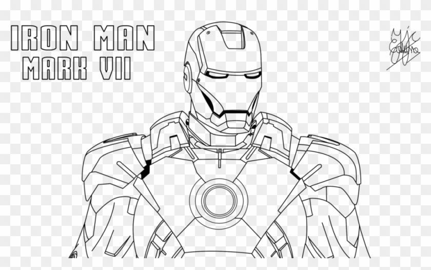 Iron Man Mark - Iron Man Para Colorear 3 Clipart