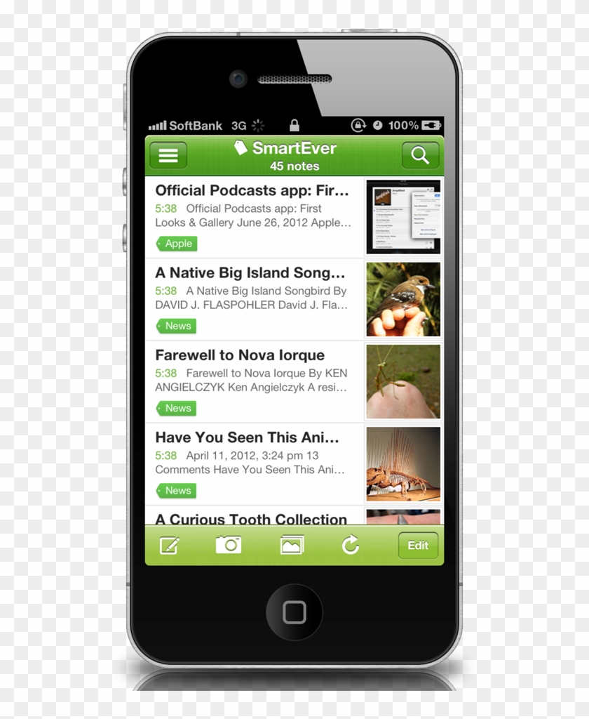 Smartever - Evernote In Iphone Clipart