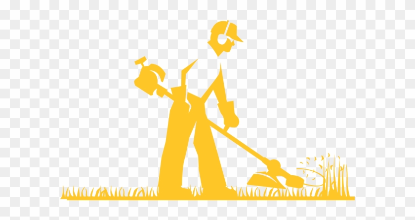 Greenius Large Walkbehind Mower Training - Illustration Clipart